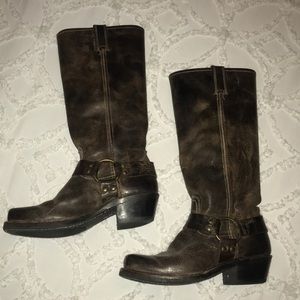Frye harness boots